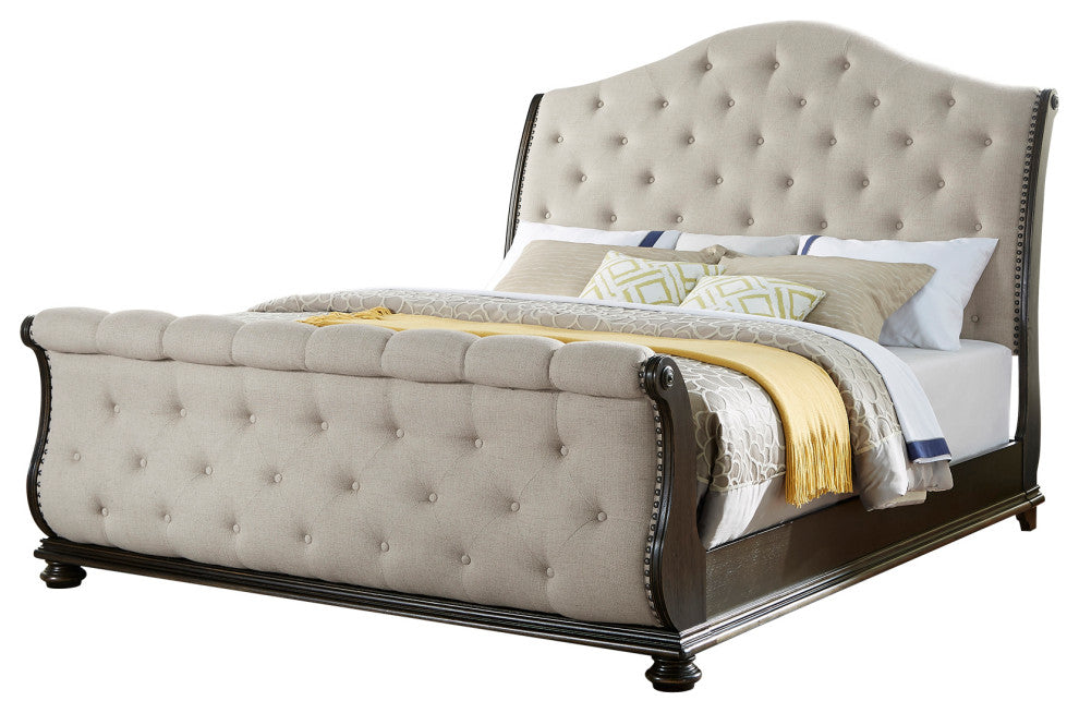 Rhapsody Bed, King, Sleigh Bed