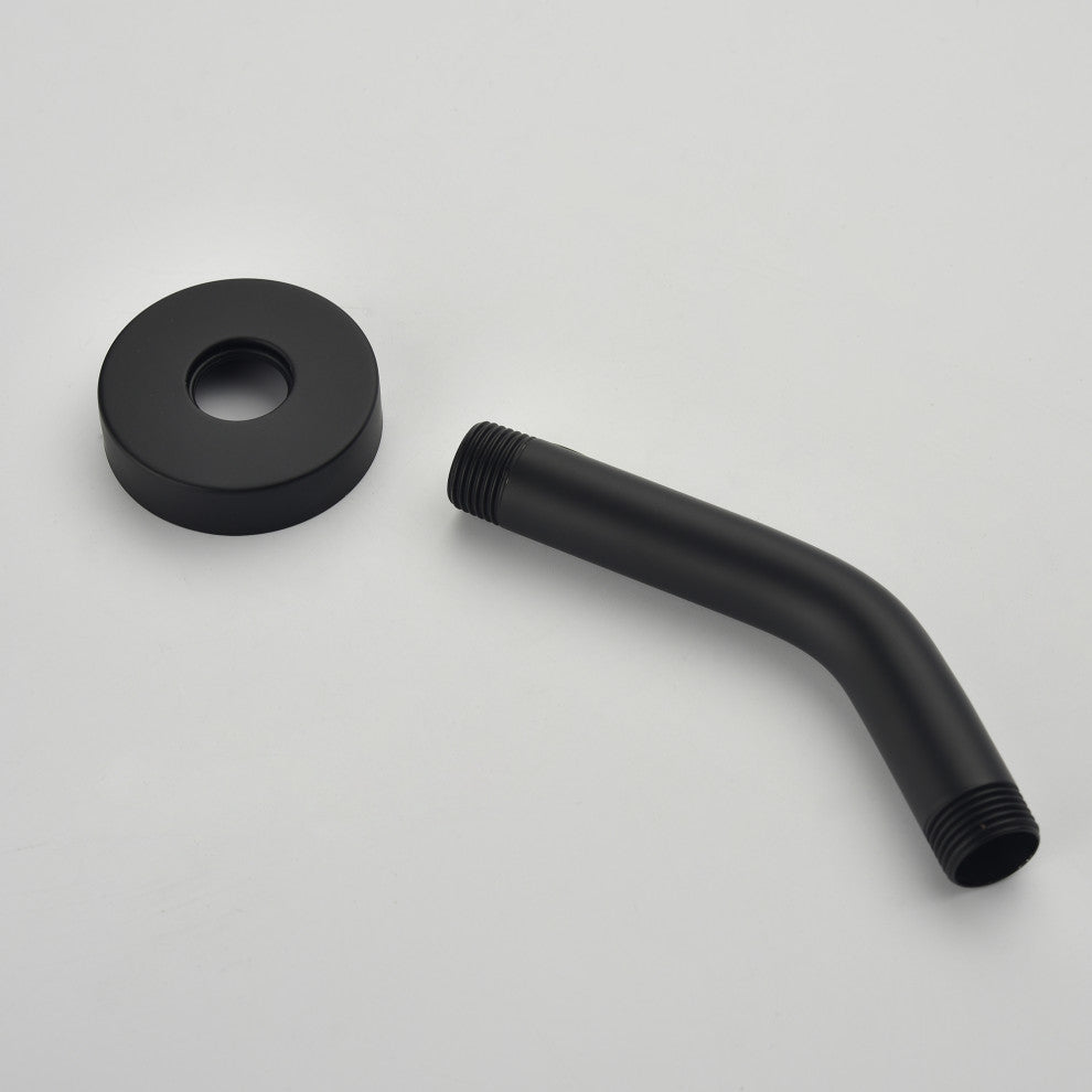 Wellfor Shower Faucet Set With Single-Spray Clean Shower Head, Matte Black