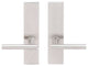 Copenhagen Lever, Full Dummy Tubular Pair, Left Hand, Satin Stainless Steel