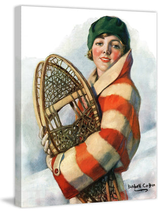 "Snowshoes" Painting Print on Wrapped Canvas