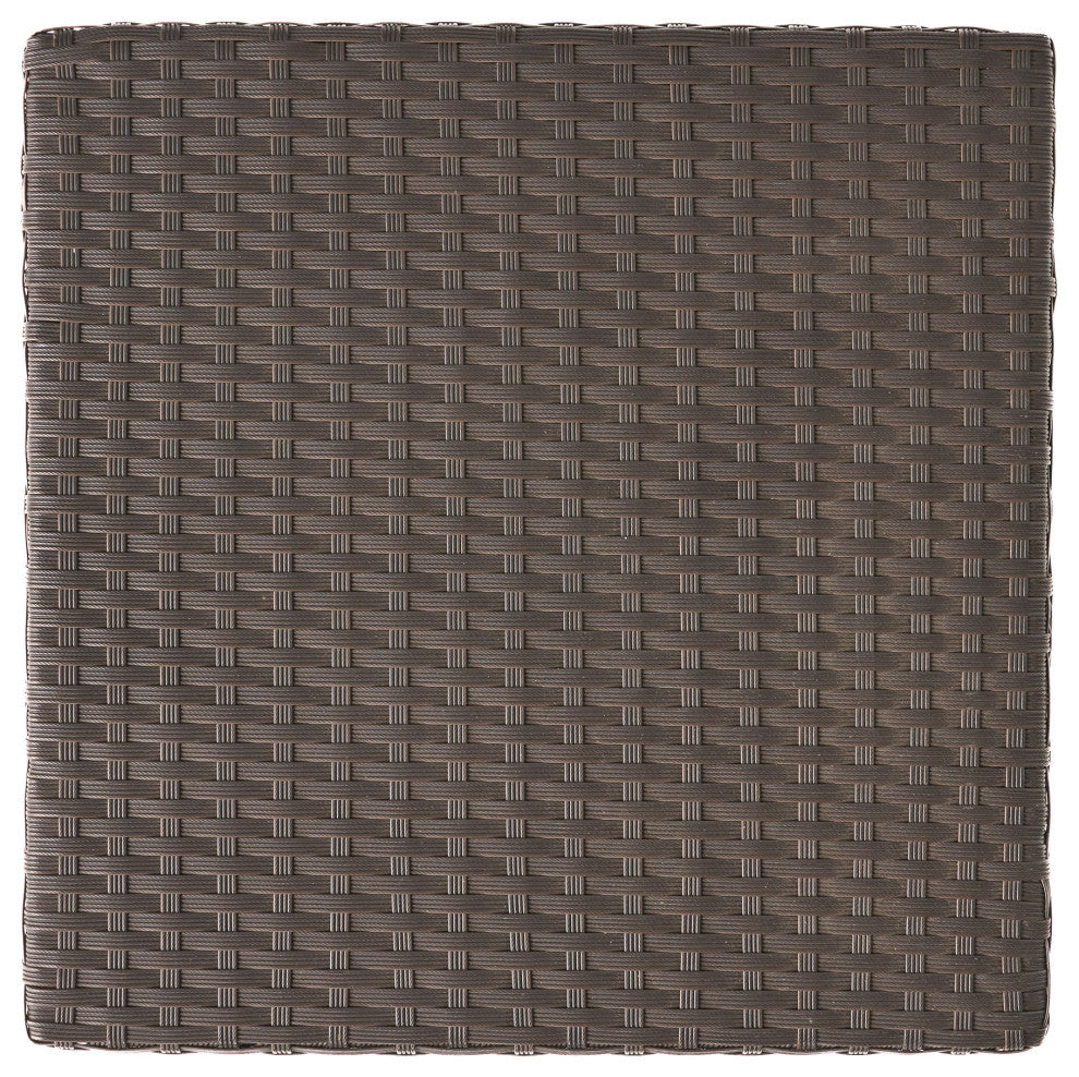 GDF Studio Puerta Outdoor Wicker Accent Side Table