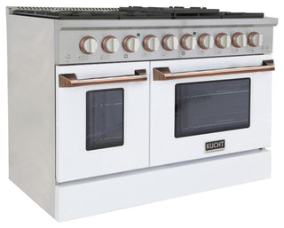 KUCHT Professional 48" 6.7 cu. ft. Range Cust, White Rose, Natural Gas