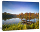 Still Waters of Fall Lake, Landscape Canvas Art Print, 60x40