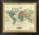 "World on Mercators Projection, 1823"  by Henry S. Tanner, 26x24"