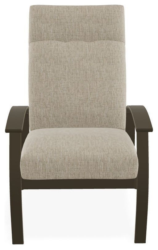 Belle Isle Cushion Outdoor Armchair, Grasscloth Dune/Beachwood