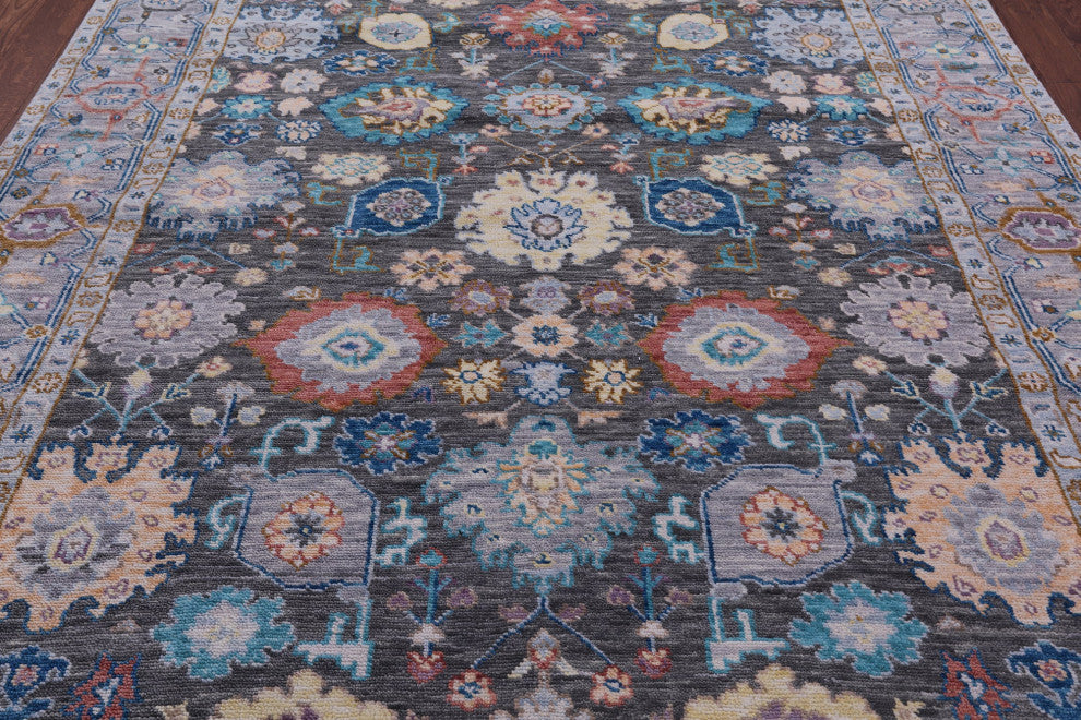 Hand Knotted Turkish Oushak Wool Rug 8' 3" X 10' 0" - Q15726