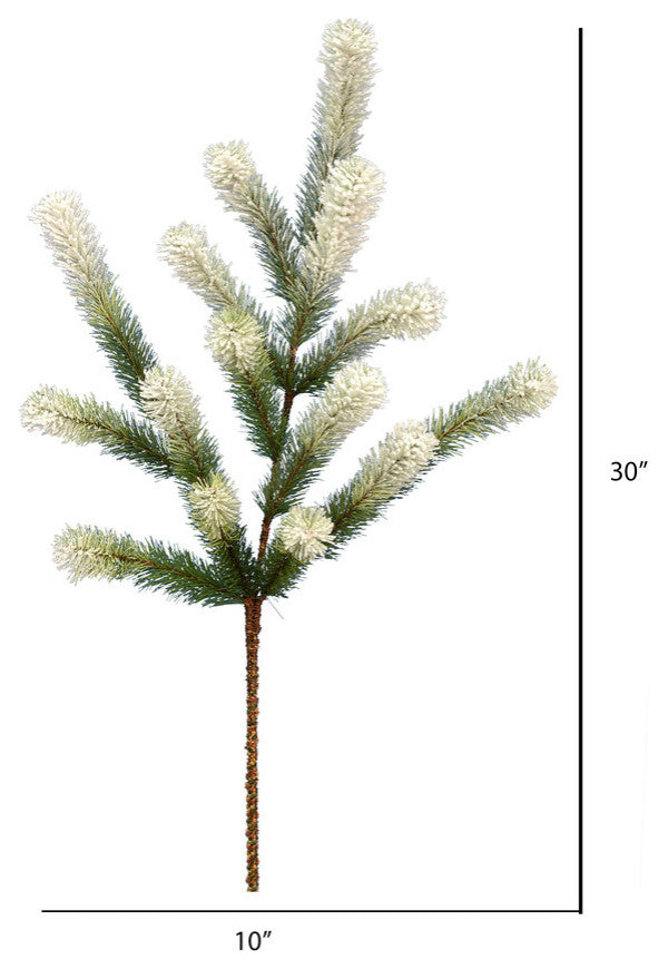 Vickerman D183103 30" Frosted Jack Pine Artificial Christmas Spray. Includes 2
