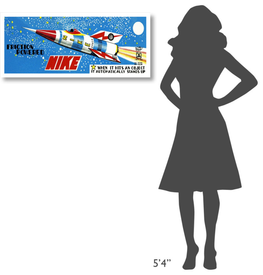 "Friction Powered Nike" Digital Paper Print by Retrorocket, 38"x16"