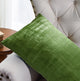 Velvet 2 Piece Lumbar Pillow Cover Set, Calla Green, 2 Piece, 14"x26"