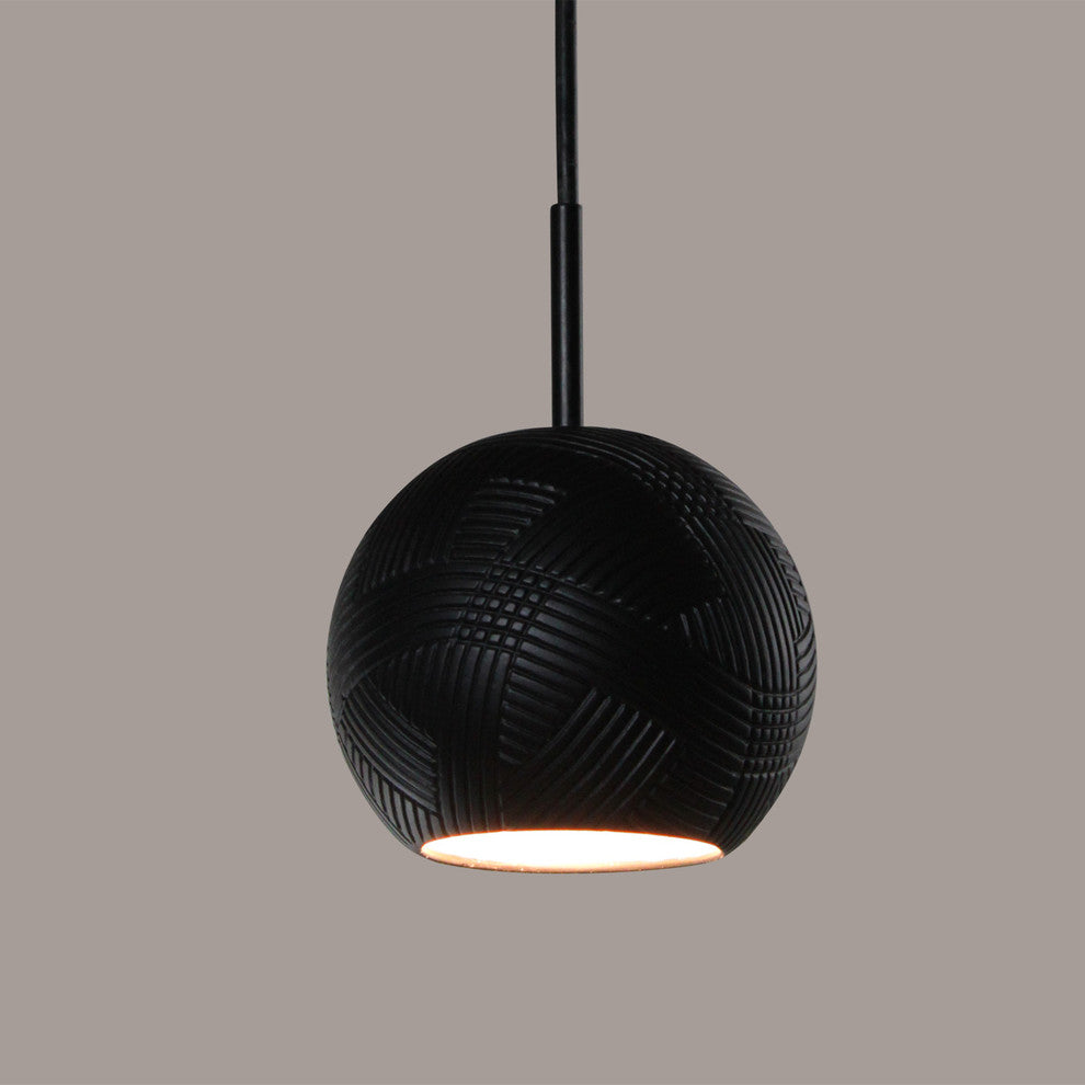 Twine Mini Pendant, Slate Black