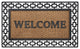Wrought Iron Rubber Mat 18x30, Art Deco