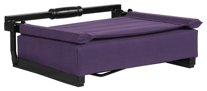 Grandstand Comfort Seats by Flash with Ultra-Padded Seat, Dark Purple