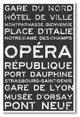 Paris Train Station Metro Signs - NEW World Travel Poster