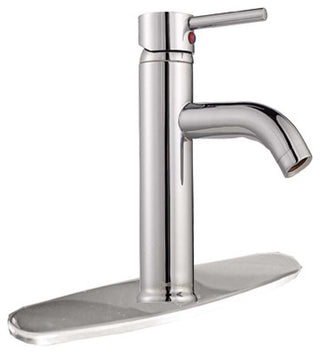 Chrome Bathroom Single Hole Widespread Plate Sink Faucet |