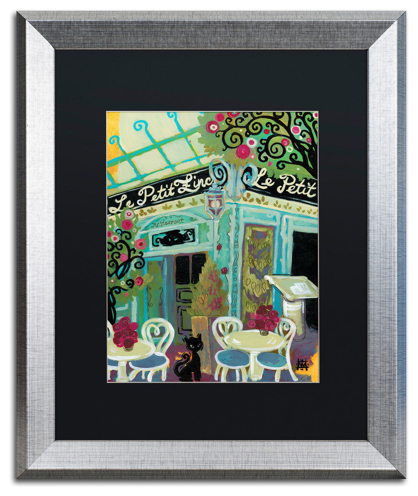 Natasha Wescoat 'Le Petit Zinc' Art, Silver Frame, Black Mat, 16x20