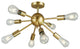 WAREHOUSE OF TIFFANY'S WSD051 Blevin 20 in. 8-Light Indoor Gold Finish