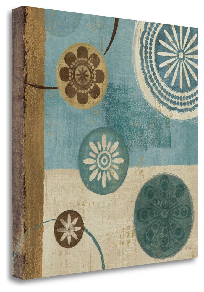 "New Generation Blue II" By Veronique Charron, Giclee on Gallery Wrap Canvas