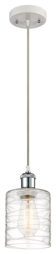 Innovations 516-1P-WPC-G1113-LED 1-Light Mini Pendant White and Polished Chrome