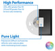 SureFit(v3) LED Flush Mount Ceiling Light, 3000K with Square Black Trim