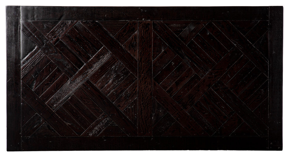 Elle Reclaimed Wood Desk, Black