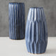 2 Piece Indigo Ripple Vase Set
