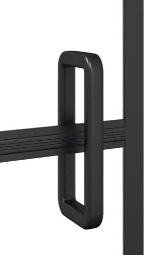 vidaXL Shower Enclosure Shower Cabin with ABS Handle ESG 31.5"x55.1" Black