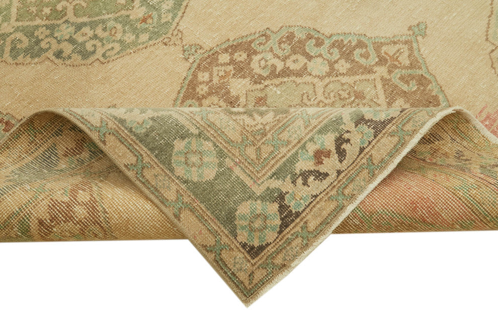 Rug N Carpet - Hand-knotted Turkish 4' 8" x 11' 10" Vintage Runner Rug