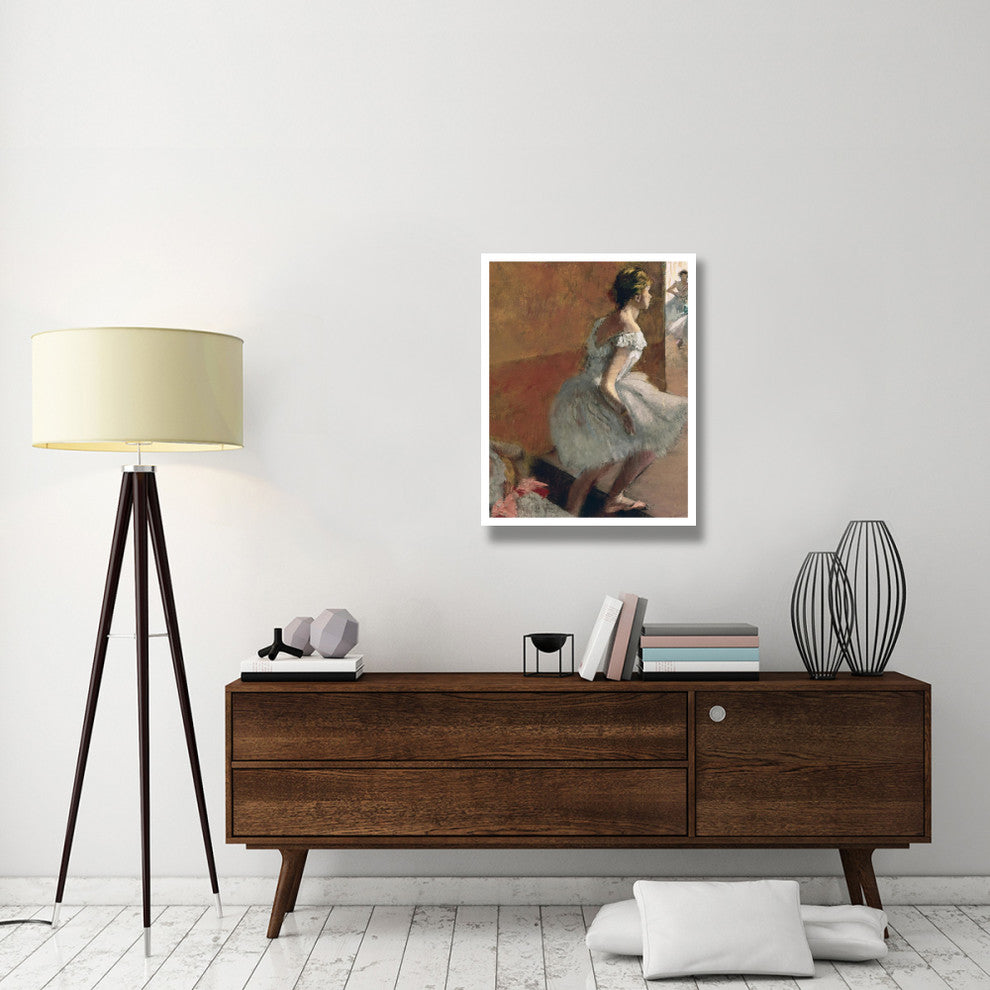 "Danseuses Montant Un Escalier (center)" Paper Print by Edgar Degas, 26"x34"