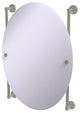Waverly Place Oval Frameless Rail Mounted Mirror, Satin Nickel
