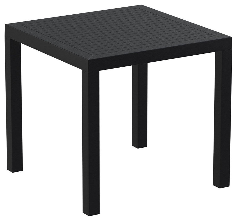Air Square Dining Set With 4 Chairs Black