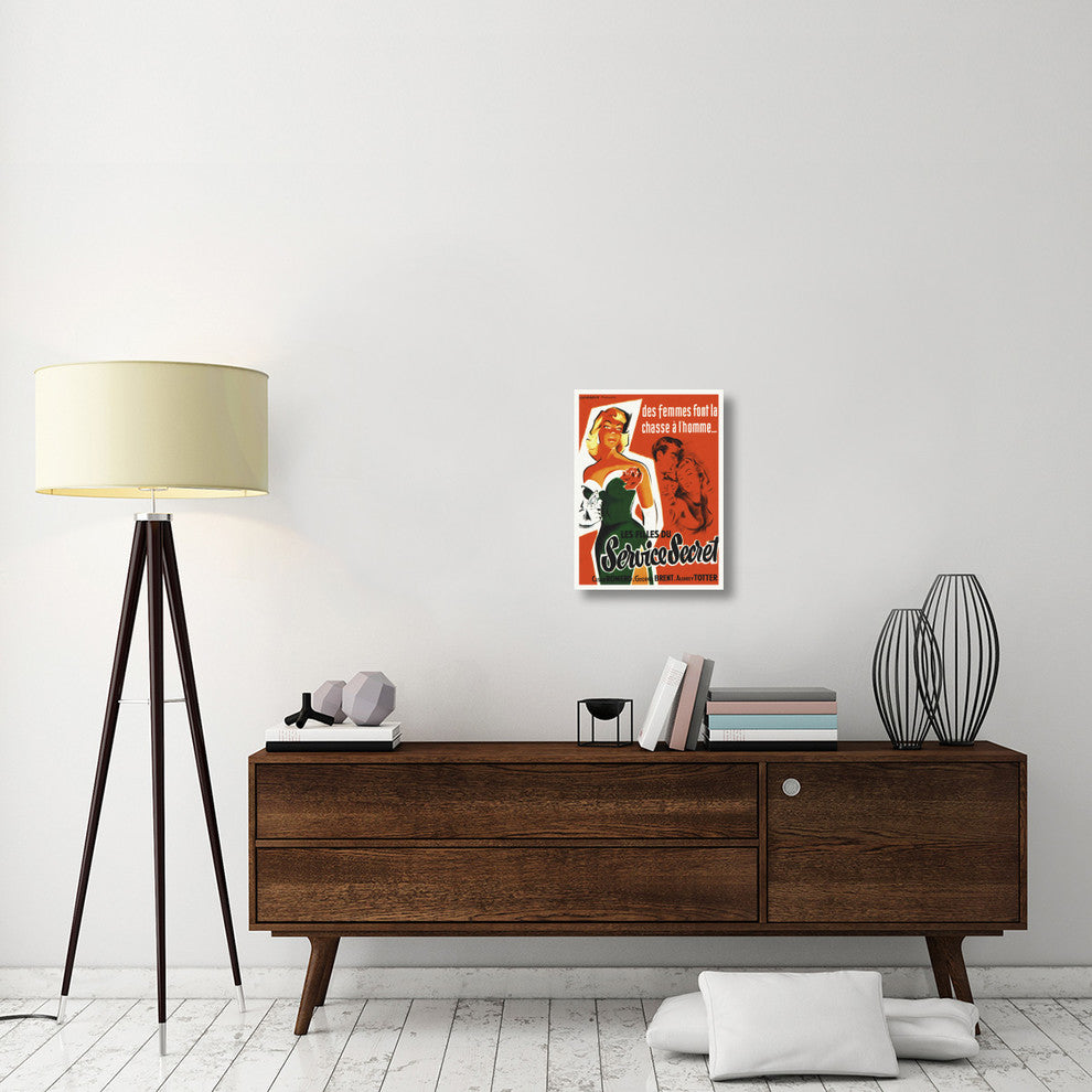 "FBI Girl" Stretched Canvas Giclee by Hollywood Photo Archive, 17"x22"
