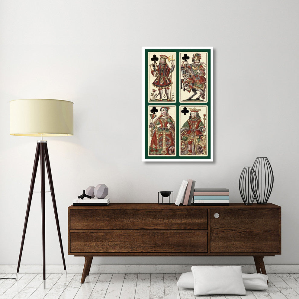 "Clubs (Bauern Hochzeit Deck)" Print by Andreas Benedictus GÃŒÂ¦bl, 28"x46"