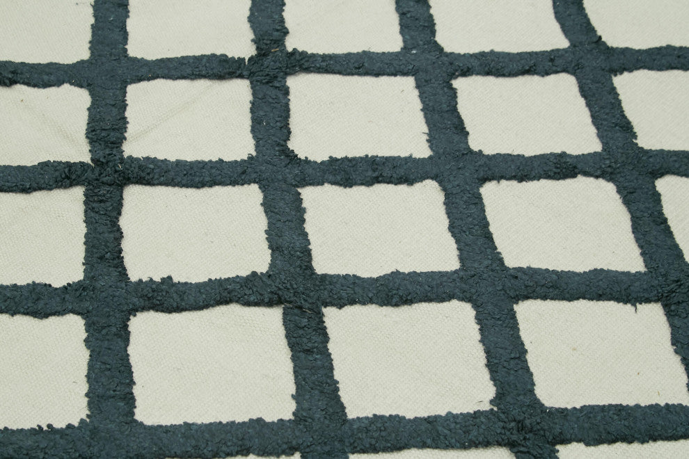 Rug N Carpet - Handmade Modern Design 8' 1'' x 10' 0'' Wool Unique Kilim Rug