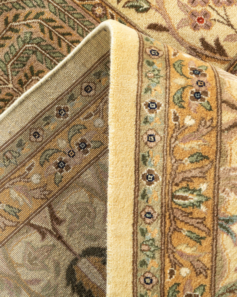 Tiruppur, One-of-a-Kind Hand-Knotted Area Rug Ivory, 8'2"x10'5"