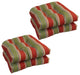19" U-Shaped Dining Chair Cushions, Set of 4, Hampton Bay Garden