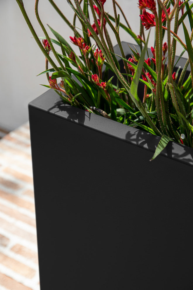 Veradek Block Series Span Planter, Black, Short