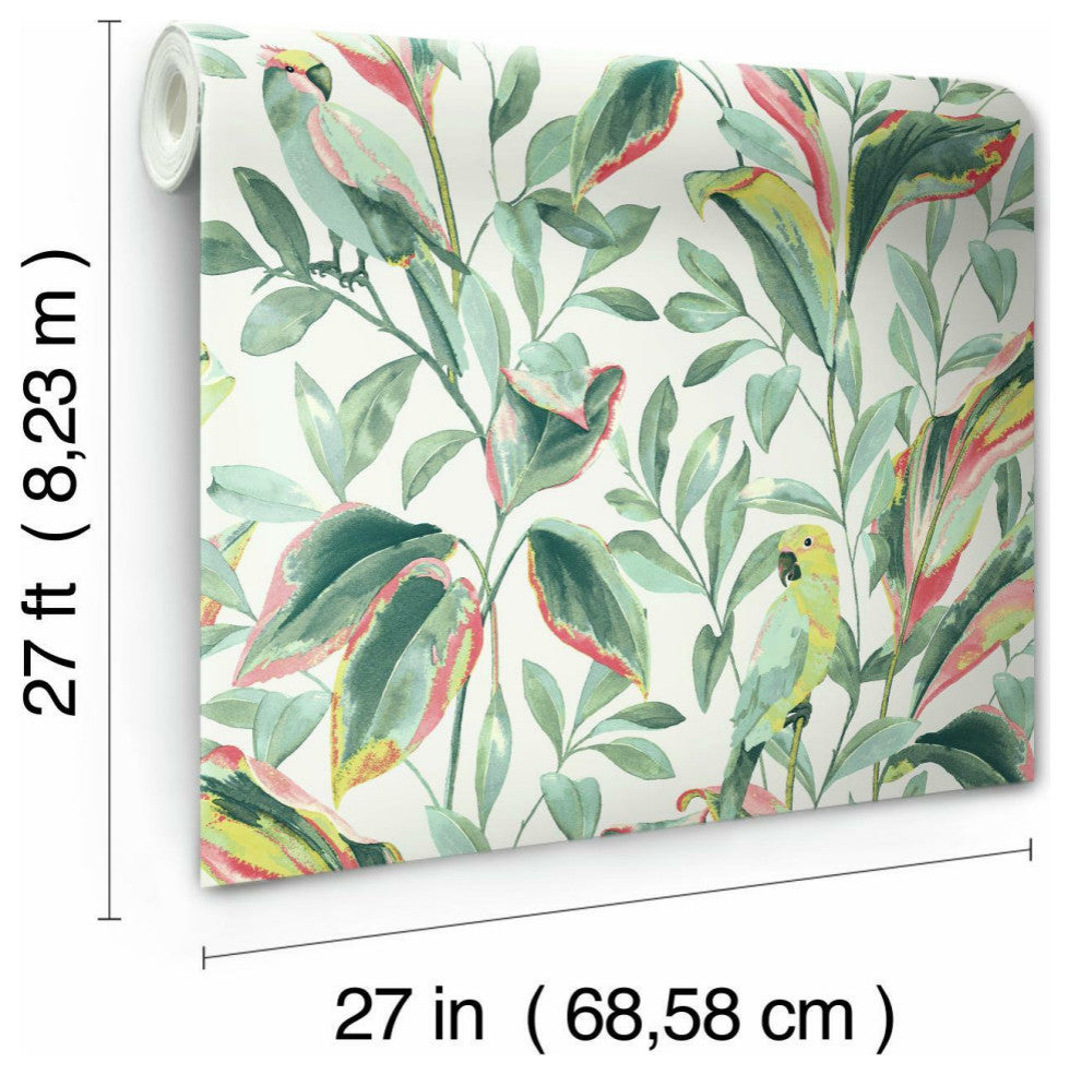 Tropical Love Birds Wallpaper