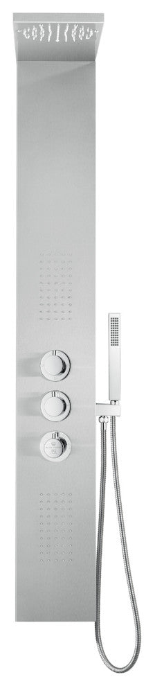 Blue Ocean 56-inch Stainless Steel SPS8729 Thermostatic Shower Panel