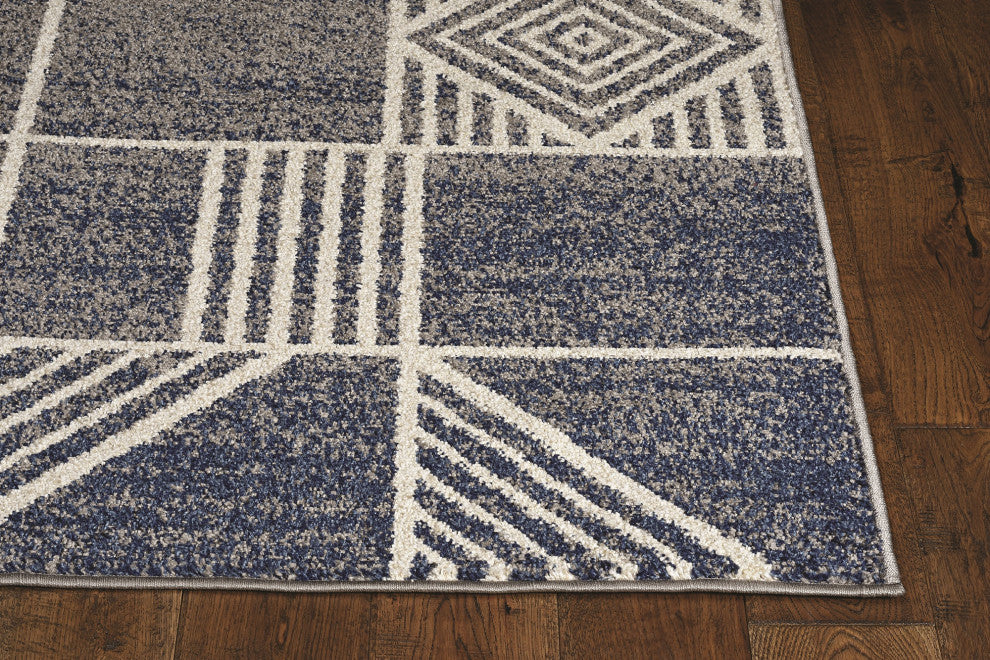 Lucia Blue Dimensions Indoor/Outdoor Accent Rug, 5'3" X 7'7"