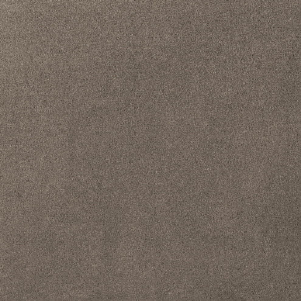 Serenity 79" Fossil Gray Velvet Sofa with Black Metal Legs