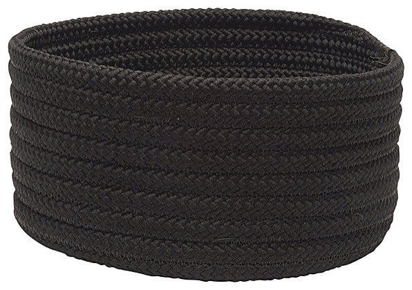 Colonial Mills Basket Simply Home Solid Black Round