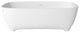 67in Adult-Sized Freestanding Soaking Tub with Raised Pedestal in Matte White