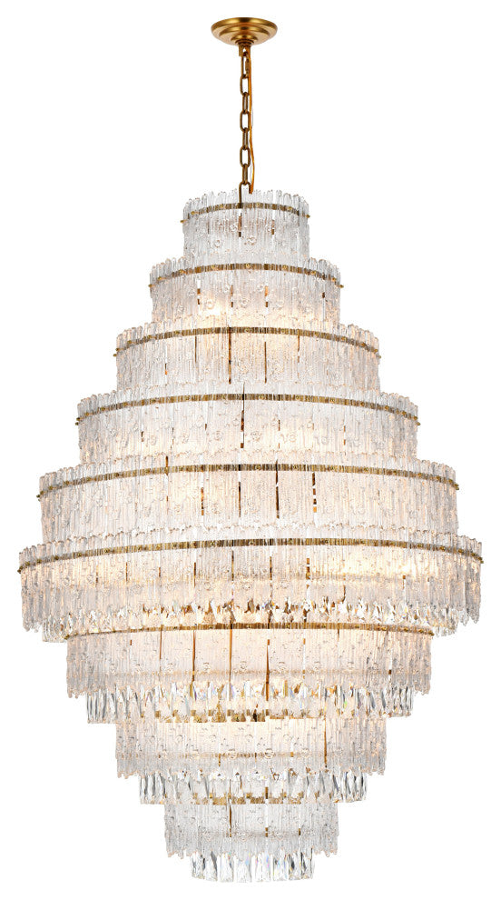 Home Living 36" Chandelier, Satin Gold
