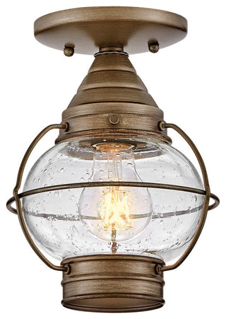 Hinkley Cape Cod 9" Small Outdoor Convertible Light Fixture, Burnished Bronze