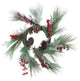 32" Berries Pine Cones and Green Pine Sprigs Christmas Wreath