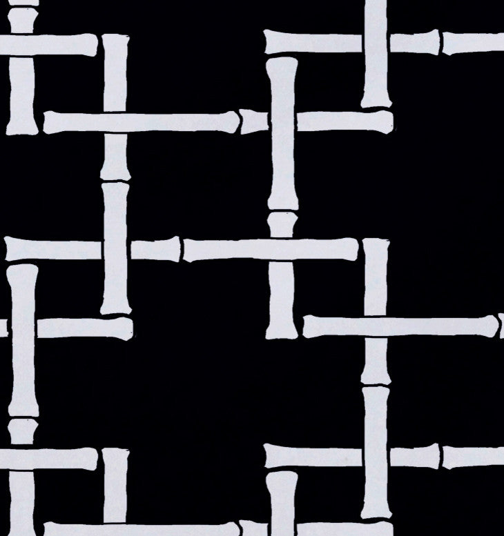 18"x14" Bamboo 1, Geometric Print Placemat, Navy Blue, Set of 4