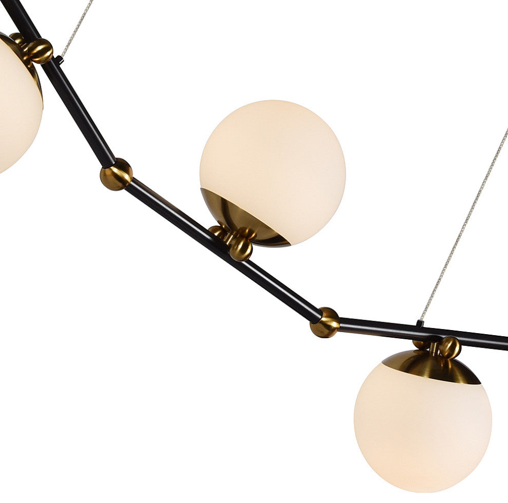 Chianti 54" ETL Certified Integrated LED Chandelier, Antique Brass