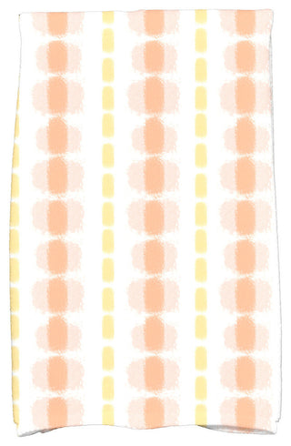 Watercolor Stripe, Stripe Print Kitchen Towel, Yellow