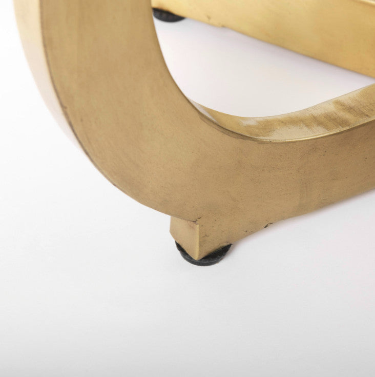Mercana Laurent, Box A&B, Dining Table, White/Brass