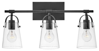 Hinkley Foster Medium Three Light Vanity, Black